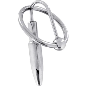  Эрекционное кольцо со стимулятором уретры Penisplug W Glansring 