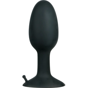  Полая анальная пробка с шариком Small Silicone Plug 8 см 