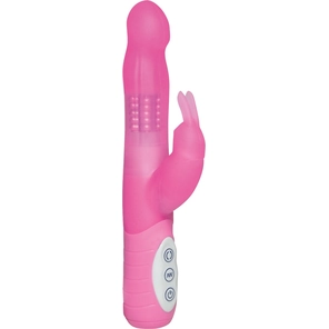 Розовый вибратор Addicted to Bunny Vibe 21,5 см 