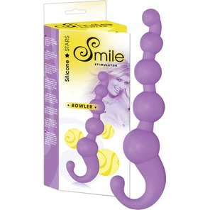  Сиреневый анальный стимулятор Smile Bowler Stimulator 17 см 