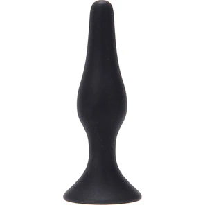  Малая чёрная анальная пробка из силикона ANAL BOTTLE PLUG SILICONE SMALL 10 см 