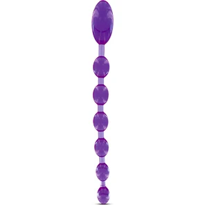  Фиолетовая анальная цепочка ANAL DILDO OVAL LUST 27,5 см 