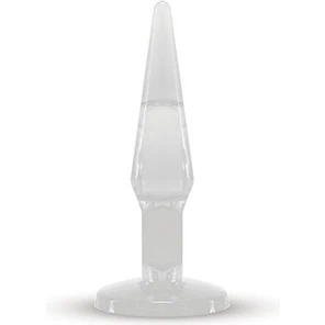  Прозрачный анальный плаг среднего размера JAMMY JELLY ANAL MEDIUM PLUG CRYSTAL 14 см 