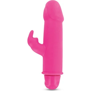  Розовый вибратор с зайчиком у основания RABBIT CRAZY HARE 15,5 см 