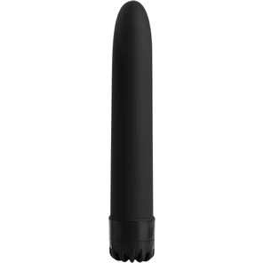  Чёрный классический вибратор CLASSIC VIBE BLACK LARGE 20 см 