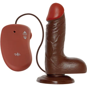  Коричневый вибратор REALISTIC VIBRATOR REAL RAPTURE BROWN 17 см 