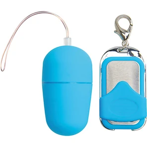  Голубое виброяичко с пультом ДУ VIBRATING EGG PLEASURE SHIVER MEDIUM 