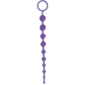 Фиолетовая анальная цепочка с 10 шариками JAMMY JELLY ANAL 10 BEADS 32 см 