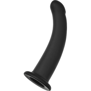  Черный анальный фаллоимитатор Serpens M 17,5 см 
