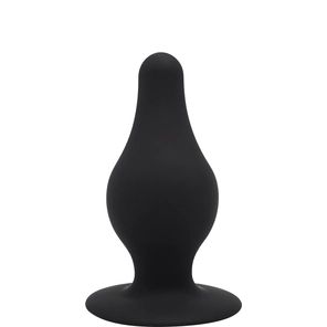 Черный анальный стимулятор DUAL DENSITY PLEASURE PLUG XS 6,4 см 