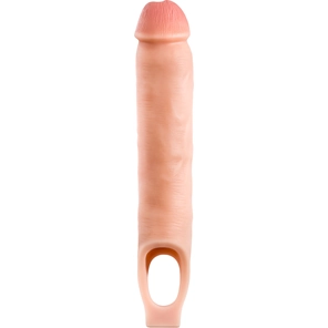  Телесная насадка-удлинитель 11.5 Inch Silicone Cock Sheath Penis Extender 29,2 см 