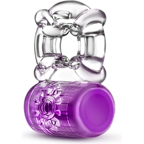  Фиолетовое эрекционное виброкольцо Pleaser Rechargeable C-Ring 