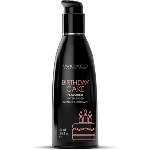  Лубрикант на водной основе со вкусом торта с кремом Wicked Aqua Birthday cake 60 мл 