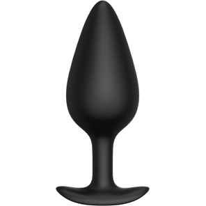  Черная анальная пробка Butt plug №04 10 см 