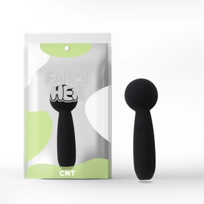  Черный перезаряжаемый вибратор-wand Pleasure Wand 