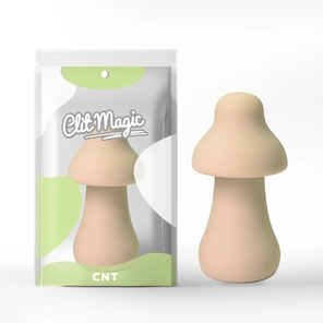  Молочный перезаряжаемый клиторальный стимулятор-грибочек Protruding Mushroom 