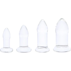  Набор из 4 тренировочных стеклянных расширителей Anal Dilators Set 