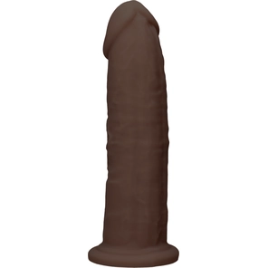  Коричневый фаллоимитатор без мошонки Silicone Dildo Without Balls 22,8 см 