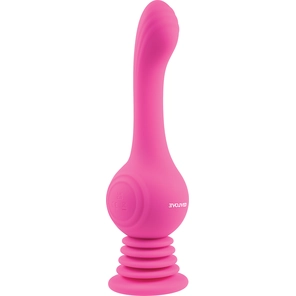  Розовый вибромассажер Gyro Vibe для зоны G 24 см 