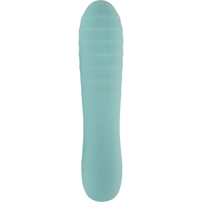  Аквамариновый мини-вибратор Straight Vibrator 16,4 см 