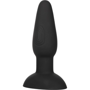  Черная анальная вибропробка Bionic Dual Pulsating Probe 14 см 