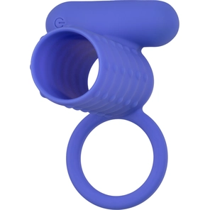  Синее эрекционное виброкольцо Silicone Rechargeable Endless Desires Enhancer 