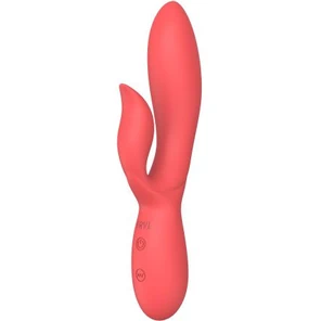  Коралловый вибратор-кролик из силикона Isida 21 см 