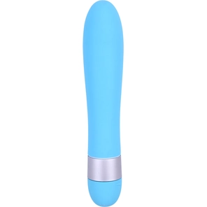  Голубой классический вибратор Precious Passion Vibrator 17 см 