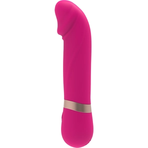  Розовый мини-вибратор с загнутой головкой Dildo Vibe 11,7 см 