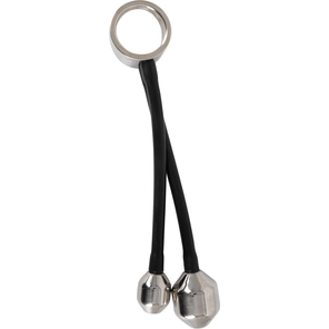  Эрекционное кольцо с 2 фигурными подвесами Heavy Gear cock ring ass plugs 