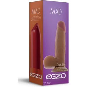  Телесный фаллоимитатор с присоской Mad Lipstick 16,5 см. FFF 