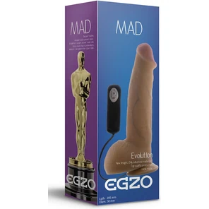  Реалистичный вибратор на присоске Mad Oscar 20,5 см. FFF 