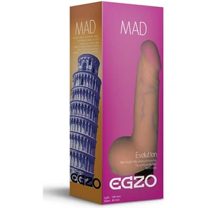  Телесный реалистичный мультискоростной вибратор Mad Tower 19 см. FFF 