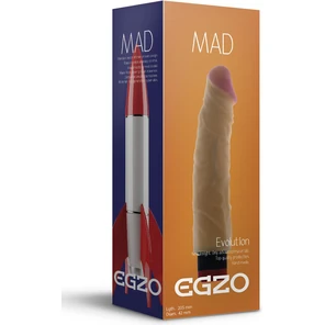  Реалистичный мультискоростной вибратор без мошонки Mad Rocket 20,5 см. FFF 