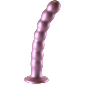  Розовый фаллоимитатор Beaded G-Spot 21 см 