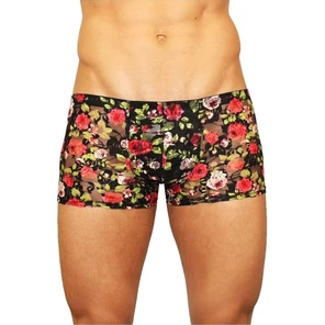  Мужские трусы-боксеры из сетки с яркими розами Rose Boxer 