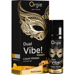  Съедобный гель Dual Vibe Pina Colada с эффектом вибрации и вкусом коктейля пина колада 15 мл 