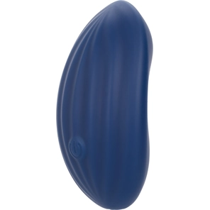  Синий вибромассажер Cashmere Velvet Curve 