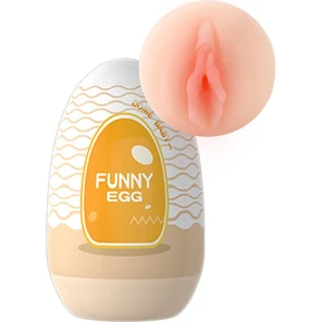  Мастурбатор-вагина в форме яйца Funny Egg 