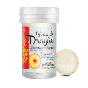  Интимный гель Esferas do Dragao Hot Ball с охлаждающе-разогревающим эффектом (2 шарика по 3 гр.) 