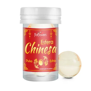  Интимный гель Chinesa Esfera с охлаждающе-пульсирующим эффектом (2 шарика по 3 гр.) 