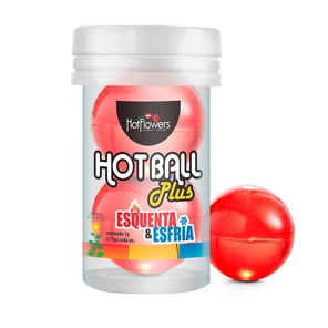  Лубрикант на масляной основе Hot Ball Plus с охлаждающе-разогревающим эффектом (2 шарика по 3 гр.) 