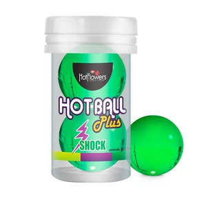  Лубрикант на силиконовой основе Hot Ball Plus с покалывающим эффектом (2 шарика по 3 гр.) 