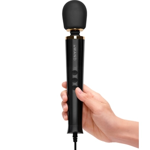  Черный проводной вибратор Le Wand Petite Vibrating Massager 25 см 