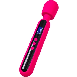  Ярко-розовый wand-вибратор Mashr 23,5 см 
