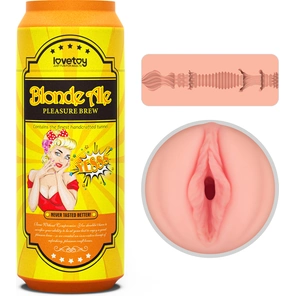  Телесный мастурбатор-вагина Pleasure Brew Masturbator-Blond Ale в банке 