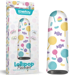  Мини-вибратор Rechargeable Lollipop Massager 8,5 см 