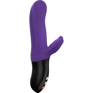  Фиолетовый пульсатор с клиторальным лепестком Bi Stronic Fusion 21,5 см 