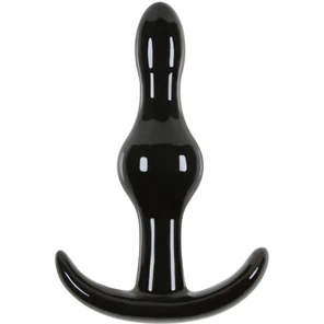  Черная анальная пробка Jelly Rancher T-Plug Wave 9,7 см 