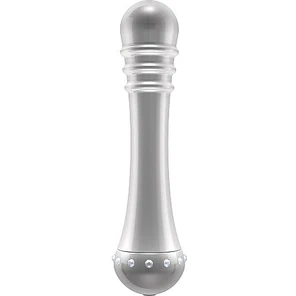  Вибратор с ребристой головкой The Emerald Silver 16,3 см 